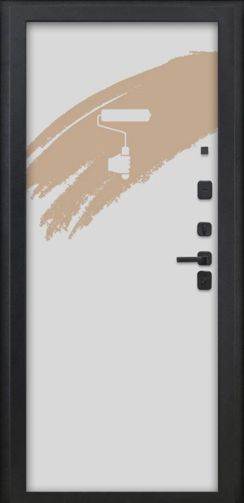 Входная дверь ДвериПРО Л-43 Под покраску DPRO226189 внутренняя сторона