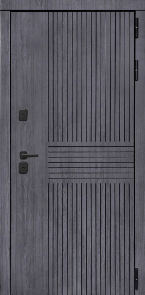 Входная дверь ДвериПРО Берген ФЛ-256 (10мм, Бетон снежный) DPRO222068 внешняя сторона