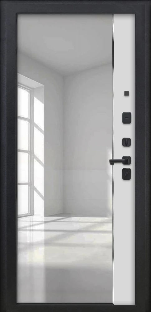 Входная дверь ДвериПРО Берген ФЛЗ-618 Белый матовый DPRO226221 внутренняя сторона